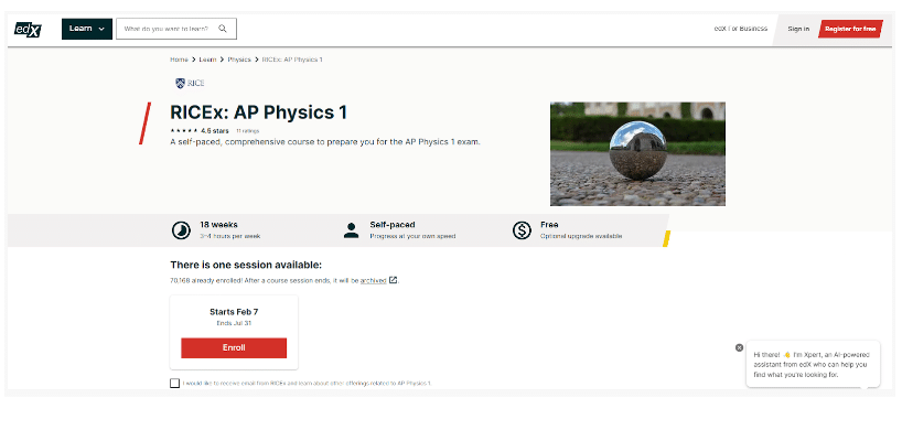  Basic Physics - Rice University AP Physics 1 On edX.