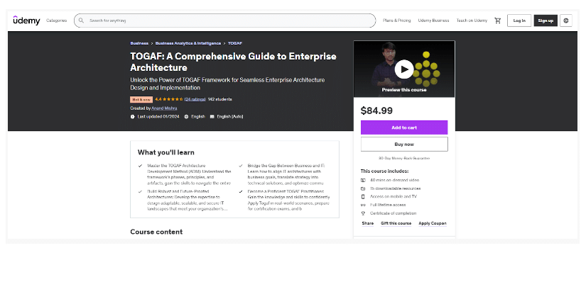 Udemy - A Comprehensive Guide To Enterprise Architecture
