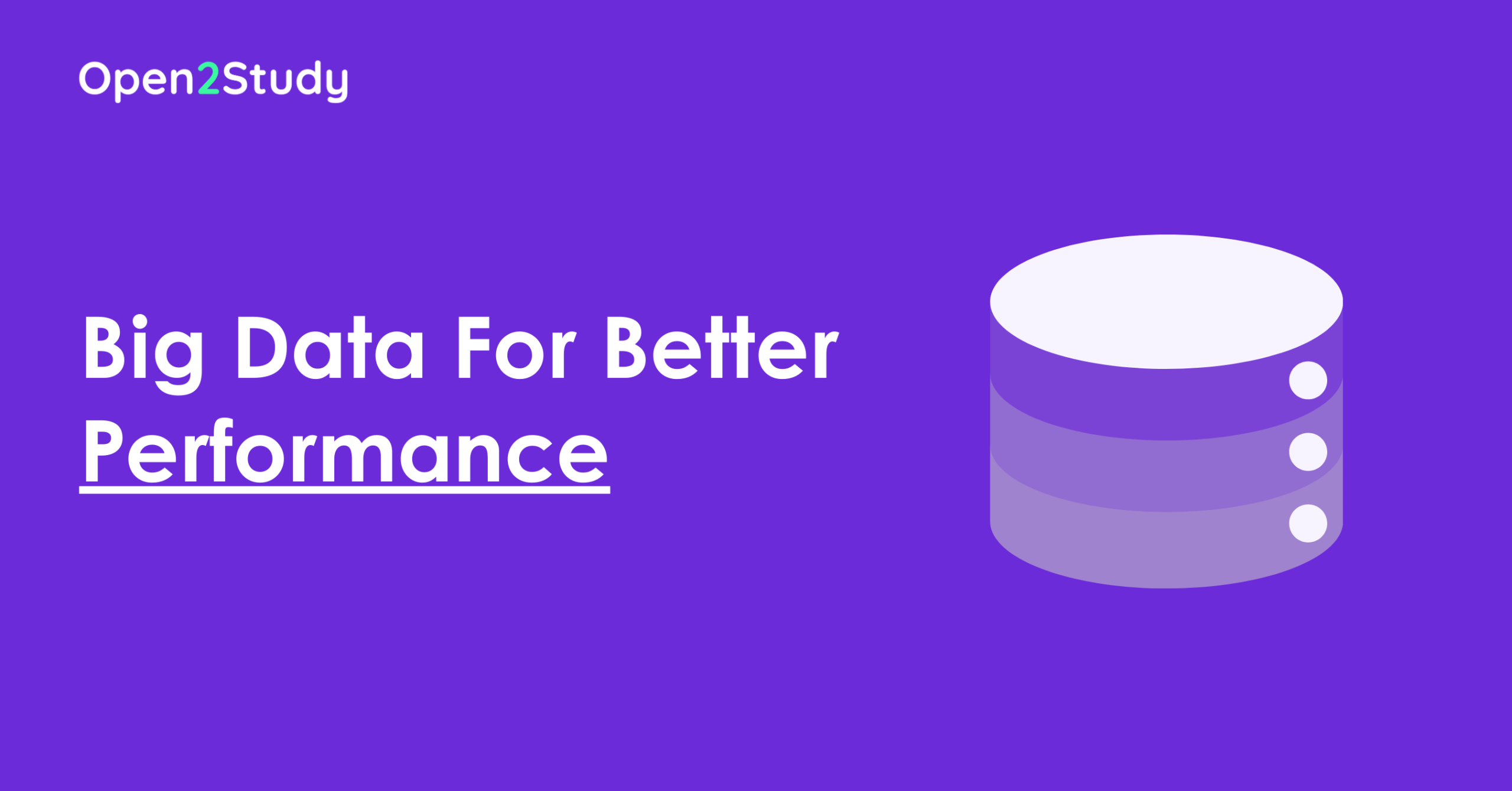 Big Data For Better Performance
