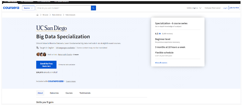 Big Data for Better Performance - Coursera