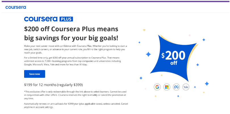 Coursera Plus Discount - Overview