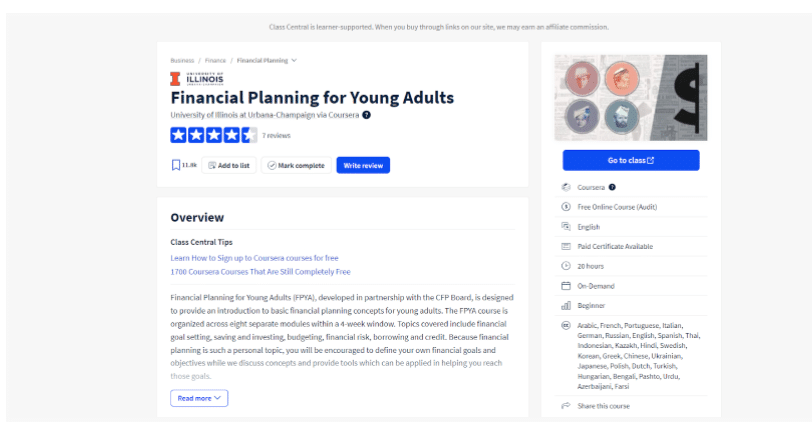 Financial Planning For Young Adults