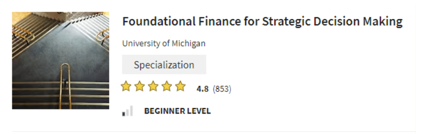 Foundational Finance For Strategic Decision Making