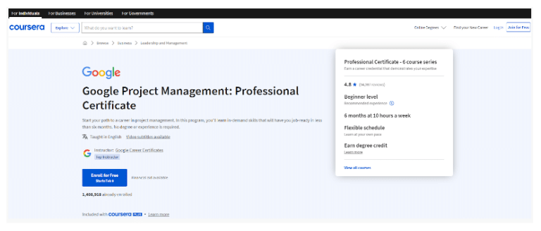 Top 5 Courses On Principles Of Project Management (2024)