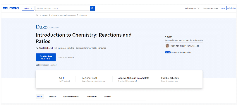 Introduction To Chemistry