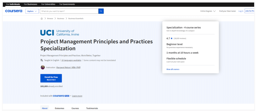 Principles Of Project Management - Project Management Principles And Practices Specialization