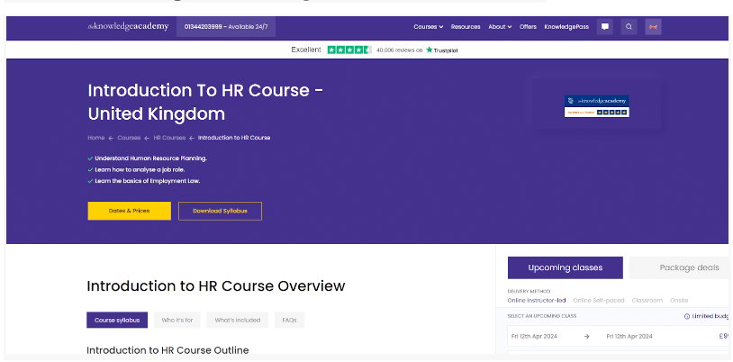 Human Resources -The Knowledge Academy