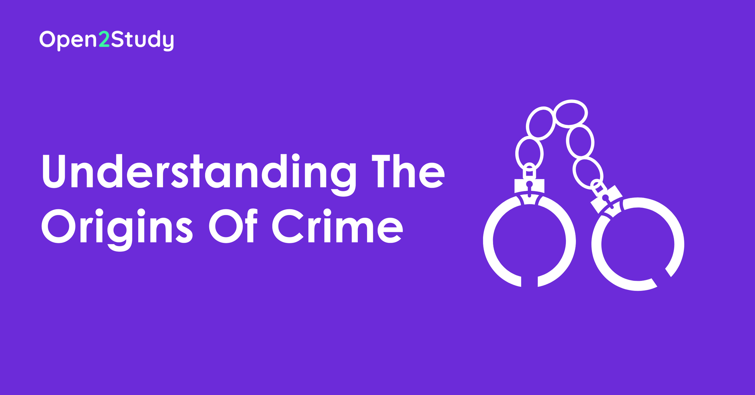 Understanding The Origins Of Crime