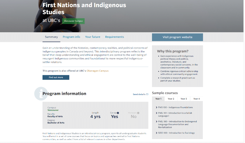 Indigenous Studies - University Of British Columbia  