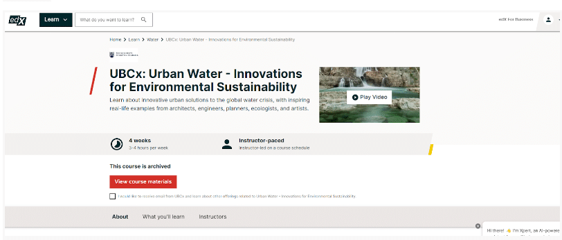 Urban Water  - Innovations For Environmental Sustainability