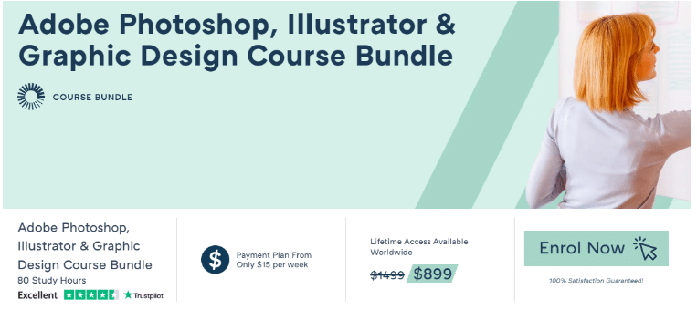 Adobe Photoshop, Illustrator & Graphic Design Course Bundle