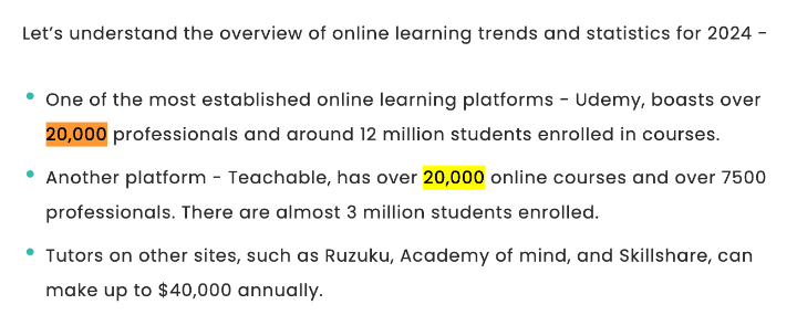 Availability Of More Programs