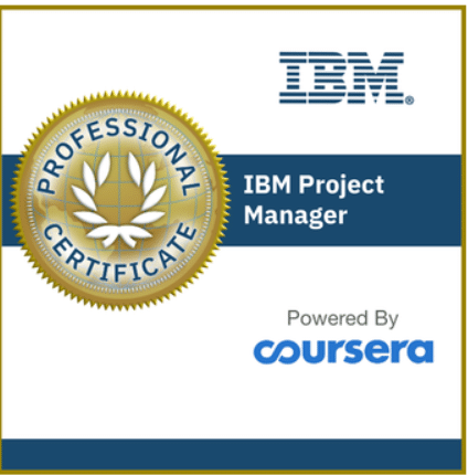 Cretificate - IBM Project Manager