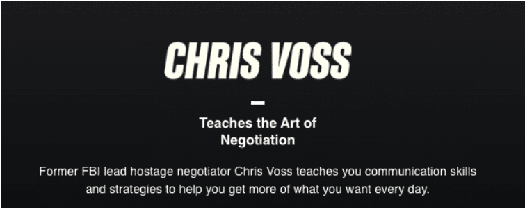 Chris Voss Teaches the Art of Negotiation