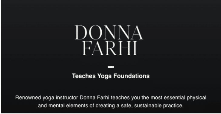 Donna Farhi Teaches Yoga Mindfulness and Meditation 