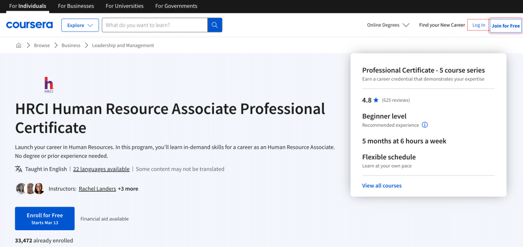 Human Resource Associate 