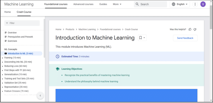 Machine Learning Crash Course