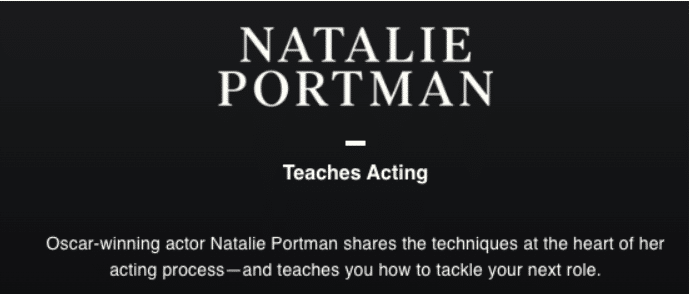 Natalie Portman Teaches Acting