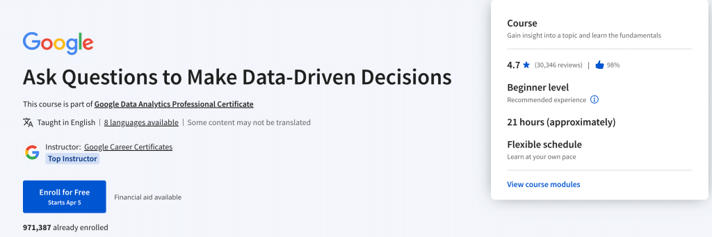 Ask Questions to Make Data-Driven Decisions