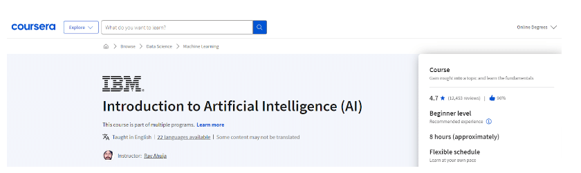 Introduction To Artificial Intelligence