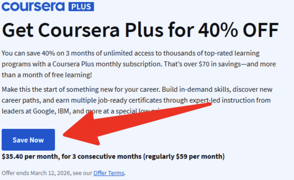 Click on Save Now Button