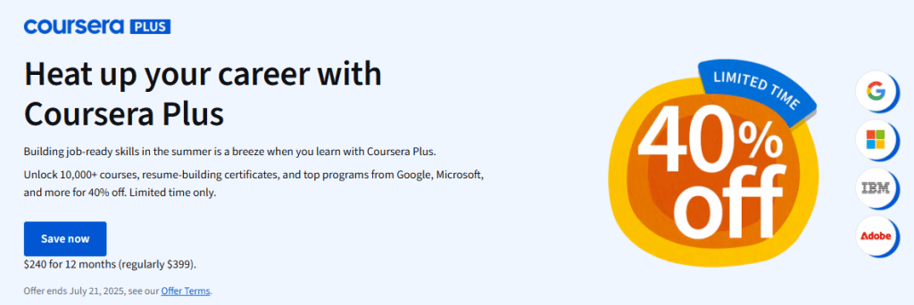 Coursera Plus Offer